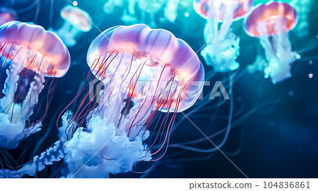 Beautiful jellyfish Beautiful jellyfish 104836861