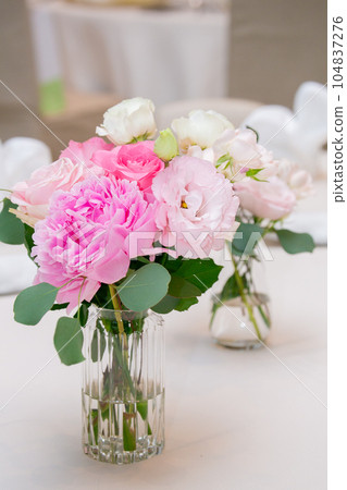 Pink flower, love luck, marriage luck, increased luck, wedding reception hall 104837276