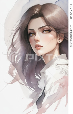 Beautiful woman (AI-generated image) 104837384