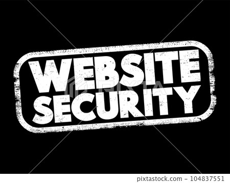 Website Security text stamp, concept background Website Security text stamp, concept background 104837551