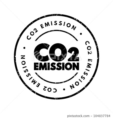 Co2 Emission text stamp, concept background Co2 Emission text stamp, concept background 104837784