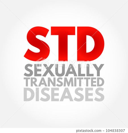 STD Sexually Transmitted Diseases - infections that are passed from one person to another through sexual contact, acronym text concept STD Sexually Transmitted Diseases - infections that are passed from one person to another through sexual contact, acronym text concept 104838307