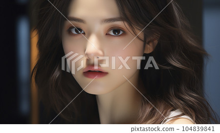 Female portrait Fashion model (Generative AI) 104839841