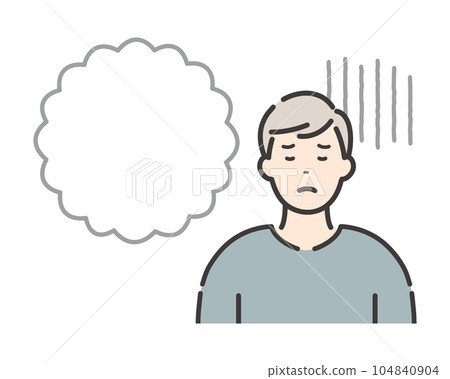 年輕人:表情焦急 年輕人:表情焦急 104840904
