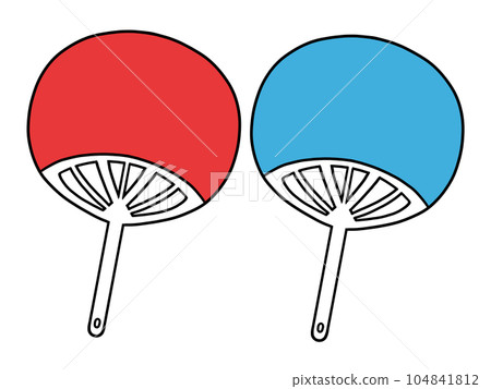 扇子圖(素色) 扇子圖(素色) 104841812