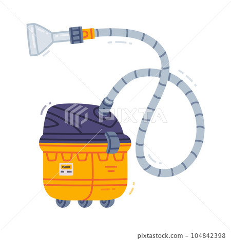 Vacuum Cleaner or Hoover as Cleaning Equipment Vector Illustration 104842398