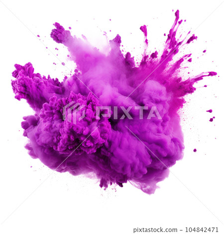 Purple holi paint color powder Illustration AI Generative Purple holi paint color powder Illustration AI Generative 104842471