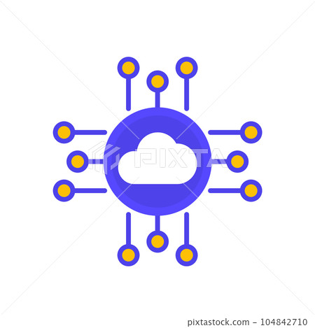 cloud platform icon for web 104842710