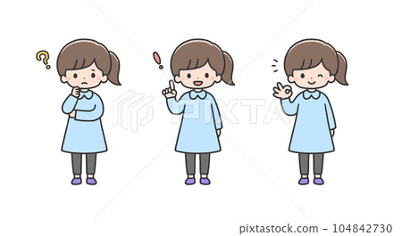 A set of girls who think and solve 104842730