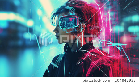 Cyberpunk City concept image AI image Cyberpunk City concept image AI image 104842933