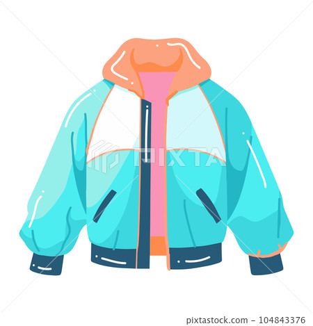 teenage jacket in flat style isolated on background 104843376