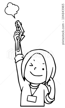 老師線描射擊發令槍 104843965