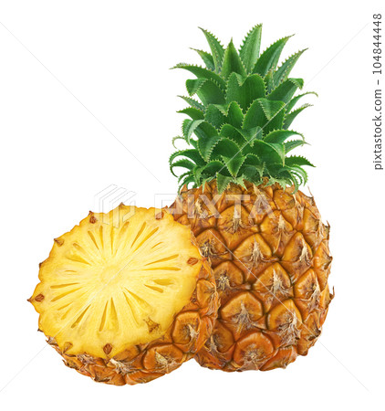 Pineapple isolated on white background Pineapple isolated on white background 104844448