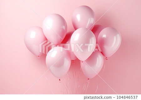 Round pink balloons. Place for text Round pink balloons. Place for text 104846537