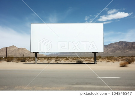 Modern empty advertising billboard Modern empty advertising billboard 104846547