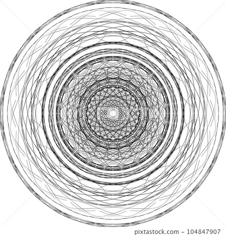 Mandala pattern. Round abstract shape for coloring. Decorative element. Mandala pattern. Round abstract shape for coloring. Decorative element. 104847907