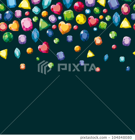 Background with various multi-colored gems. Background with various multi-colored gems. 104848080