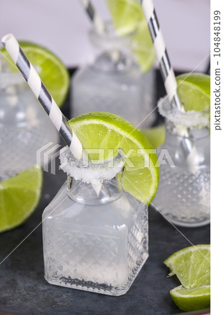 Classic alcoholic cocktail Margarita 104848199