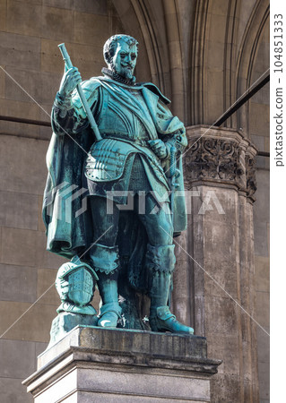 Field Marshals Hall is a monumental loggia at Odeonsplatz in Munich, Germany Field Marshals Hall is a monumental loggia at Odeonsplatz in Munich, Germany 104851333