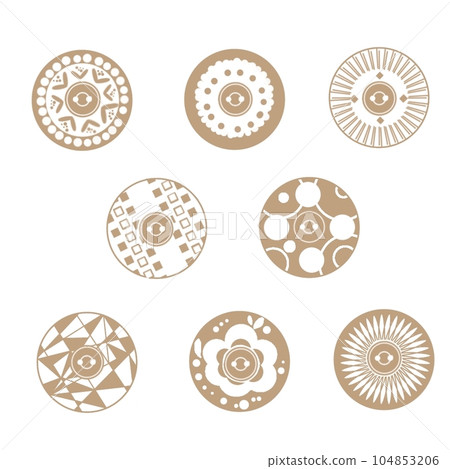 Assorted buttons brown Assorted buttons brown 104853206