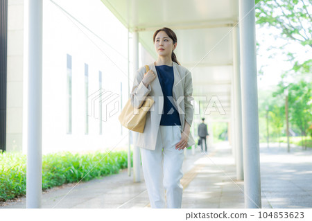 Walking Office Commuting 104853623