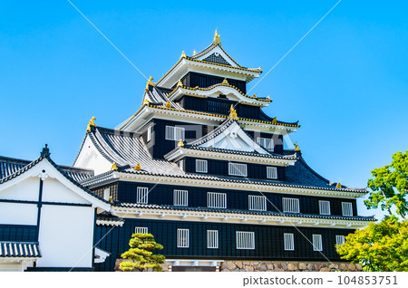 岡山城 漆黑的天守閣 岡山城 漆黑的天守閣 104853751