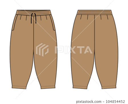 Sarouel pants (harem pants) vector template illustration Sarouel pants (harem pants) vector template illustration 104854452