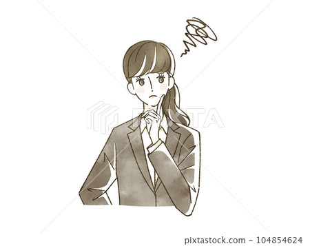 Female, suits, suit 104854624