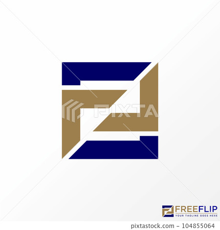 Logo design graphic concept creative abstract premium free vector stock letter F or FR font rectangular flip. Related to initial typography monogram Logo design graphic concept creative abstract premium free vector stock letter F or FR font rectangular flip. Related to initial typography monogram 104855064