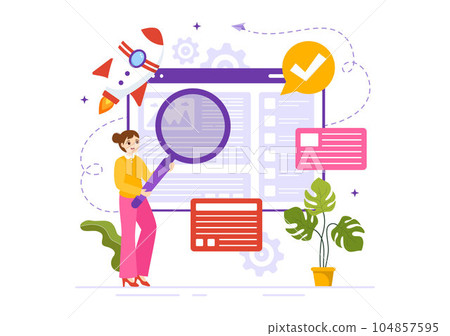 Software Testing Vector Illustration with...-插圖素材 [104857595] - PIXTA圖庫