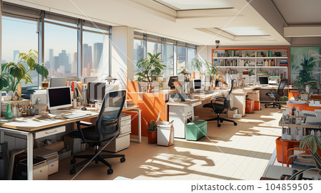 work atmosphere (generative ai) 104859505