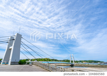 Nagisa Bridge A hybrid PC cable-stayed bridge that will become a landmark in Ajigasawa Town Nagisa Bridge A hybrid PC cable-stayed bridge that will become a landmark in Ajigasawa Town 104860560