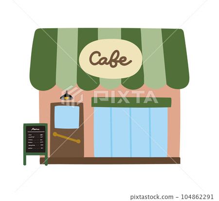 hand drawn simple cafe icon hand drawn simple cafe icon 104862291