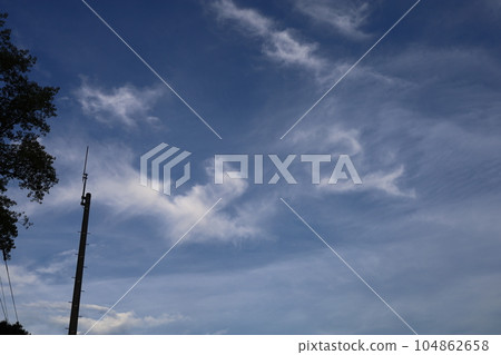 lightning rod at dusk lightning rod at dusk 104862658