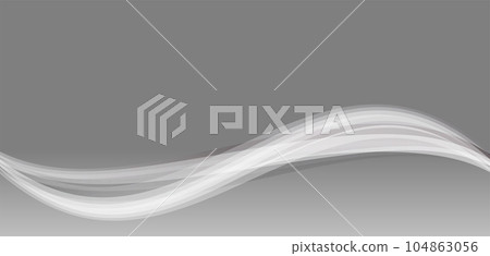 Wave-like monotone wave line vector background image 104863056
