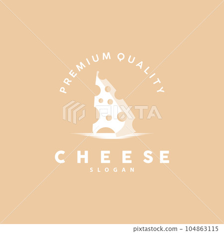 Cheese Logo, Cute Cheese Rustic Retro Vintage Vector Design, Icon Template Illustration Cheese Logo, Cute Cheese Rustic Retro Vintage Vector Design, Icon Template Illustration 104863115