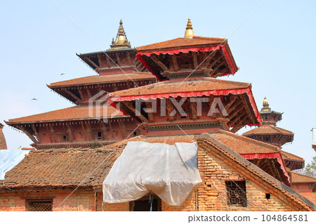 南亞尼泊爾世界文化遺產加德滿都谷地帕坦古城杜巴廣場寺廟 104864581
