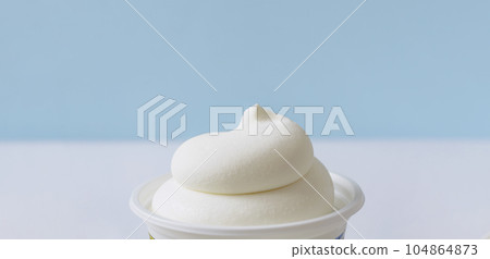 A cup of ice cream. Soft cream 104864873