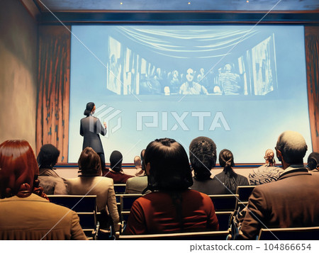 人們聽講座的背影 104866654