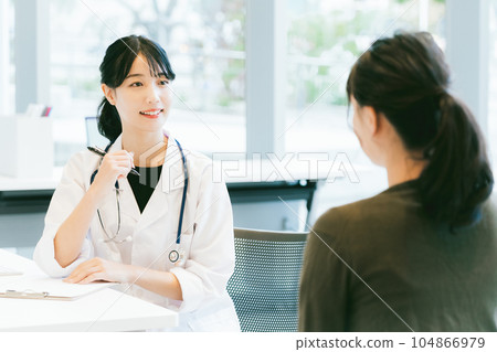 A female doctor who consults 104866979