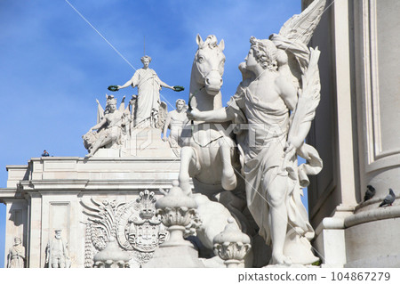 Commercial Square of Lisbon, Portugal  104867279