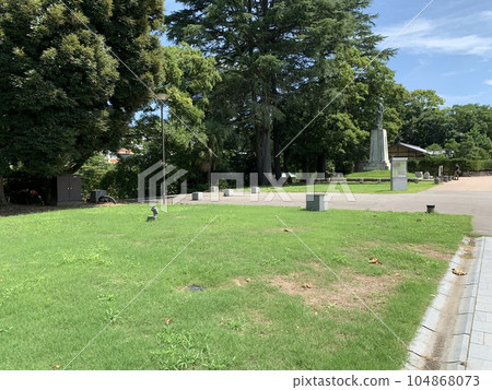 View of Toyama Castle Ruins Park in Toyama City 104868073