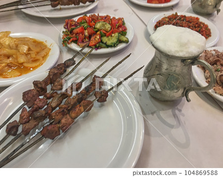 The Traditional Turkish Liver kebab The Traditional Turkish Liver kebab 104869588