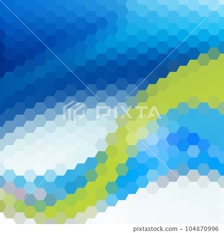 Polygonal vector background. Can be used in cover design, book design, website background. Vector illustration. Green, blue colors. eps 10 104870996
