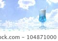 Beautiful tropical beach and juice 104871000