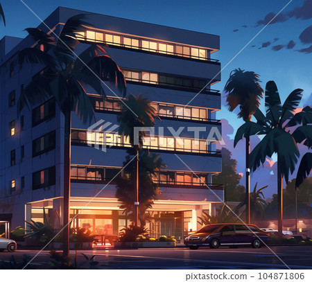 resort hotel ai image 104871806