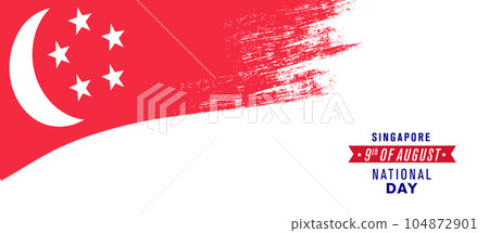 Singapore happy national day greeting card, banner vector illustration Singapore happy national day greeting card, banner vector illustration 104872901