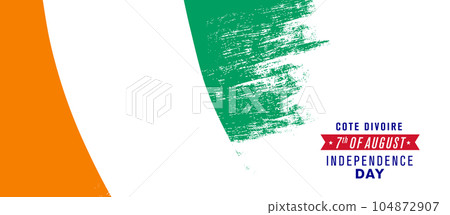 Cote Divoire happy independence day greeting card, banner vector illustration Cote Divoire happy independence day greeting card, banner vector illustration 104872907