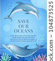 frame dolphin save our oceans poster 104873525