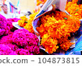 brightly colored bouquet 104873815